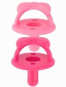 Itzy Ritzy (США) Детские пустышки силиконовые для девочек Розовая/Светло розовая